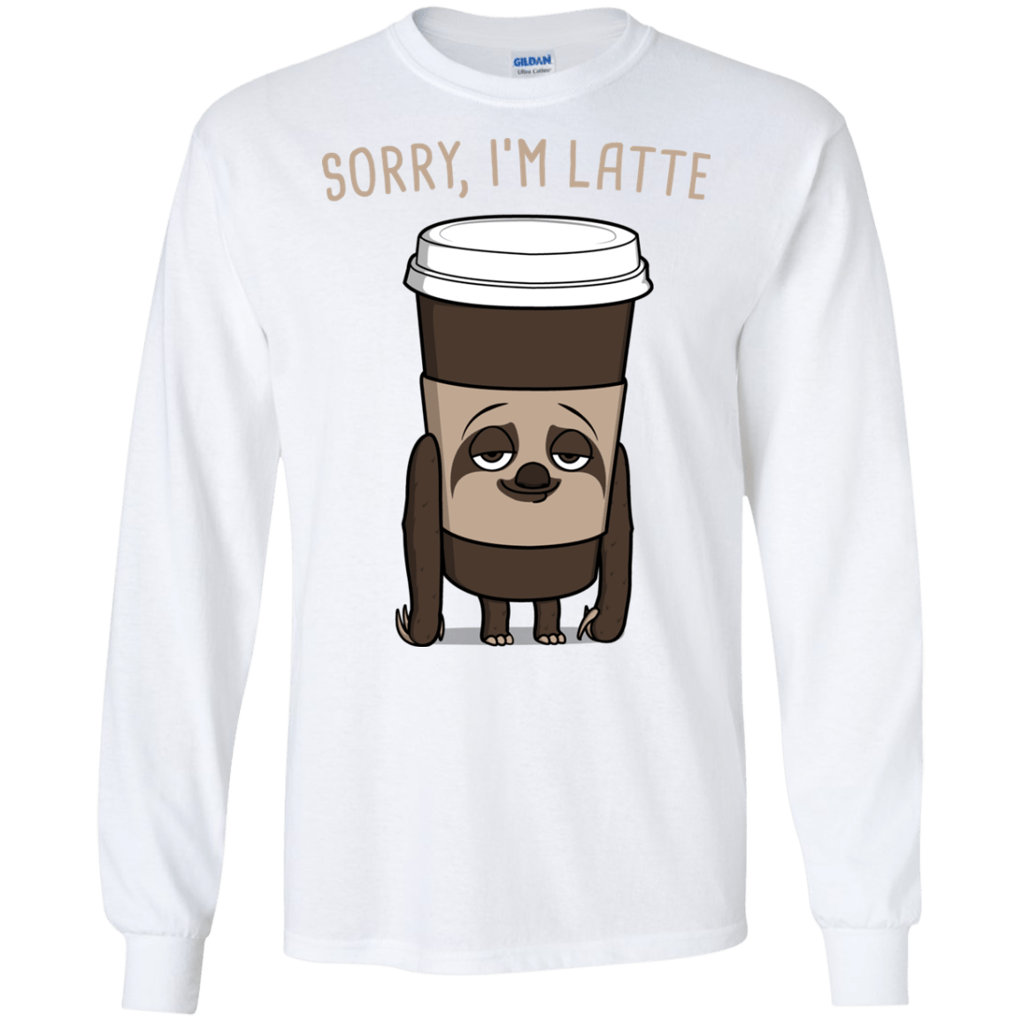 T-Shirts White / S I'm Latte Men's Long Sleeve T-Shirt