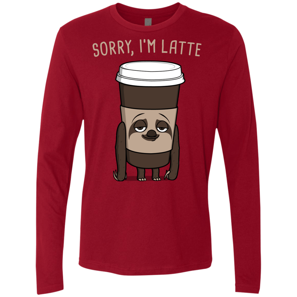 T-Shirts Cardinal / S I'm Latte Men's Premium Long Sleeve