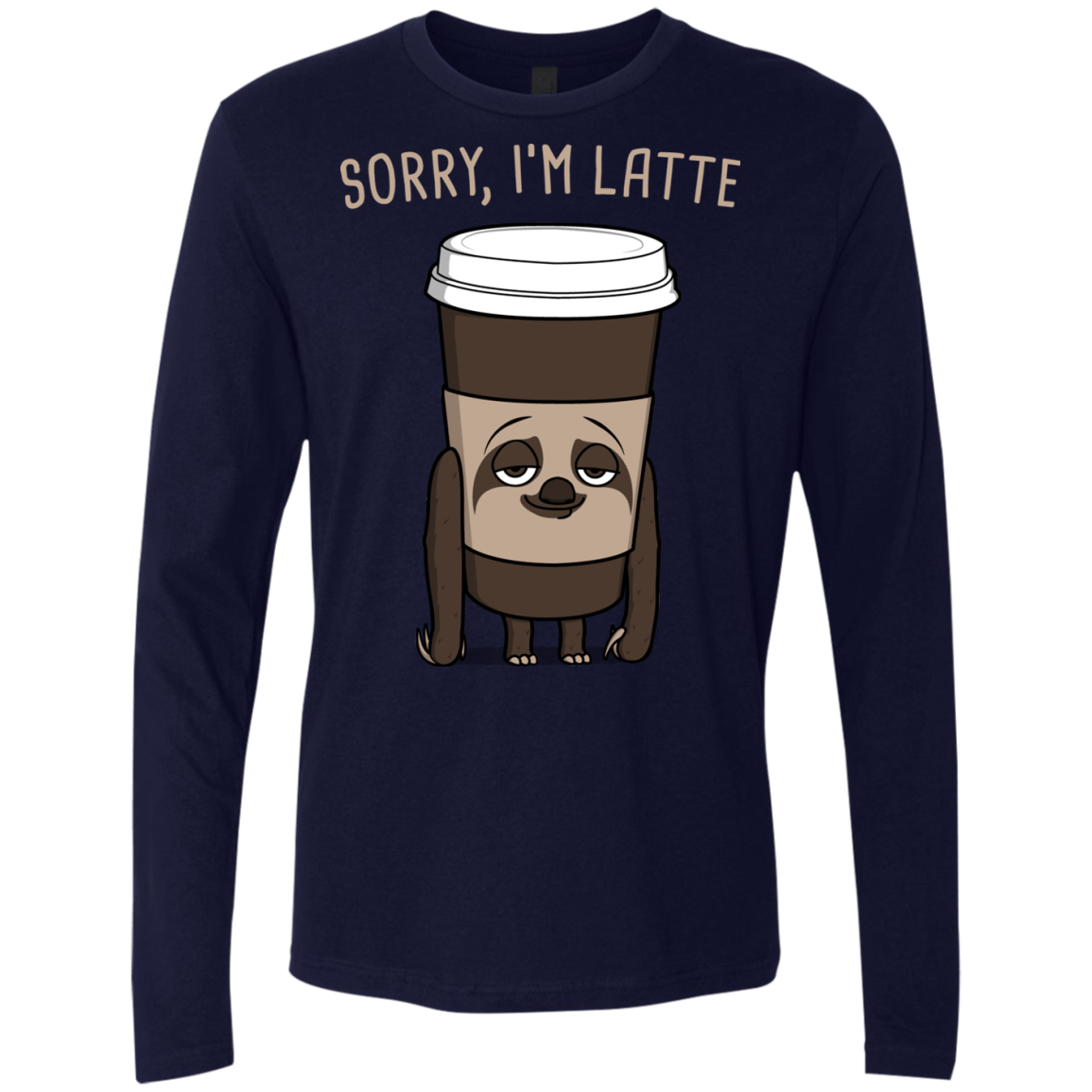T-Shirts Midnight Navy / S I'm Latte Men's Premium Long Sleeve