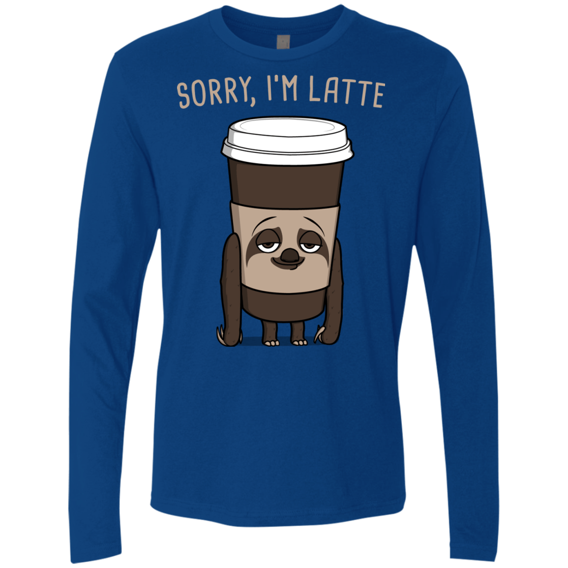 T-Shirts Royal / S I'm Latte Men's Premium Long Sleeve