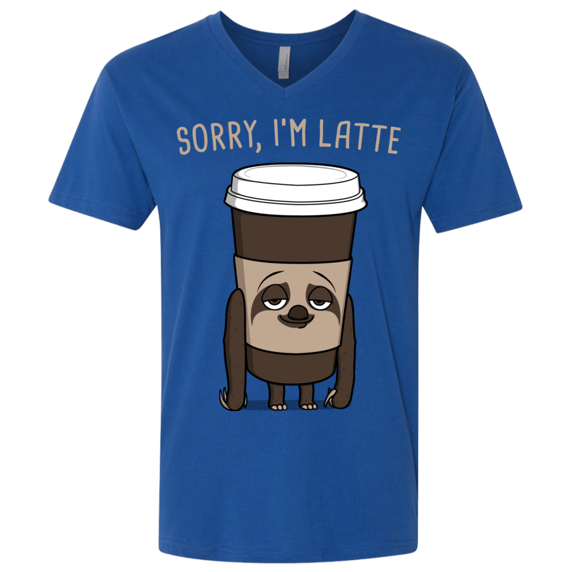 T-Shirts Royal / X-Small I'm Latte Men's Premium V-Neck