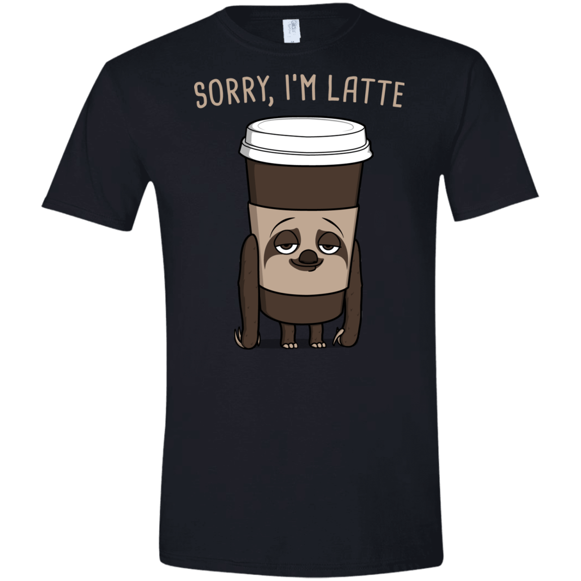 T-Shirts Black / X-Small I'm Latte Men's Semi-Fitted Softstyle