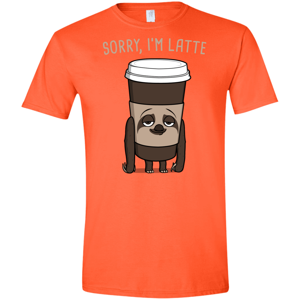 T-Shirts Orange / S I'm Latte Men's Semi-Fitted Softstyle