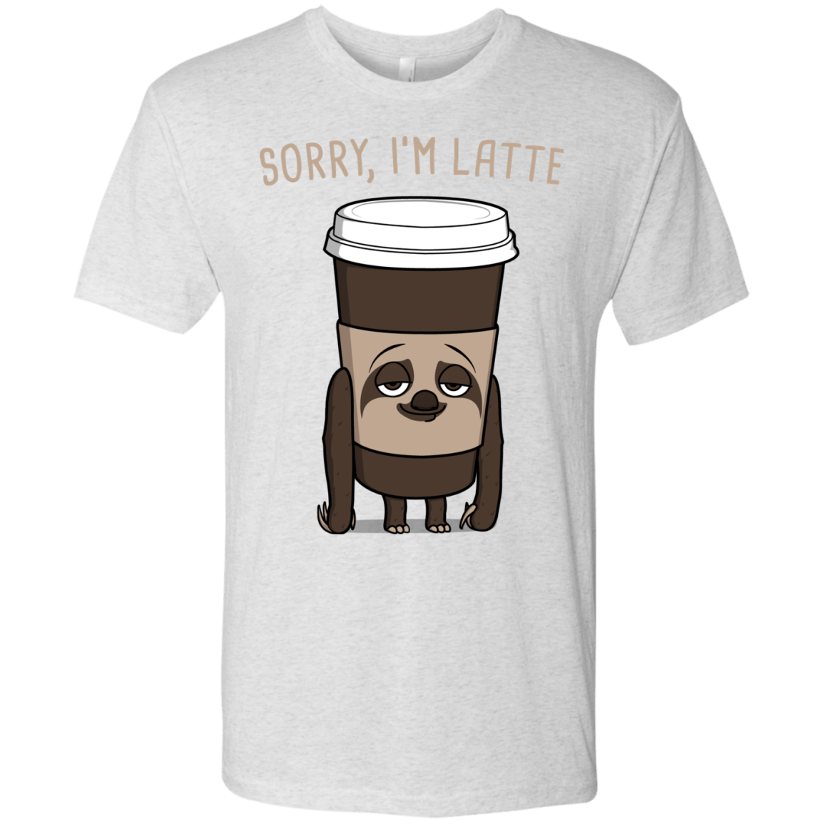 T-Shirts Heather White / S I'm Latte Men's Triblend T-Shirt