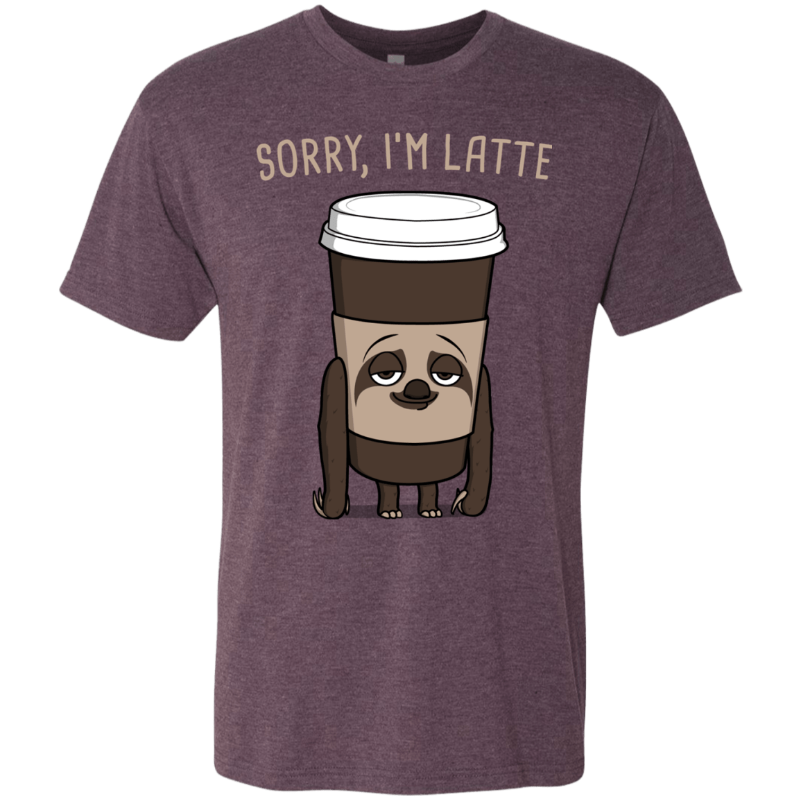T-Shirts Vintage Purple / S I'm Latte Men's Triblend T-Shirt