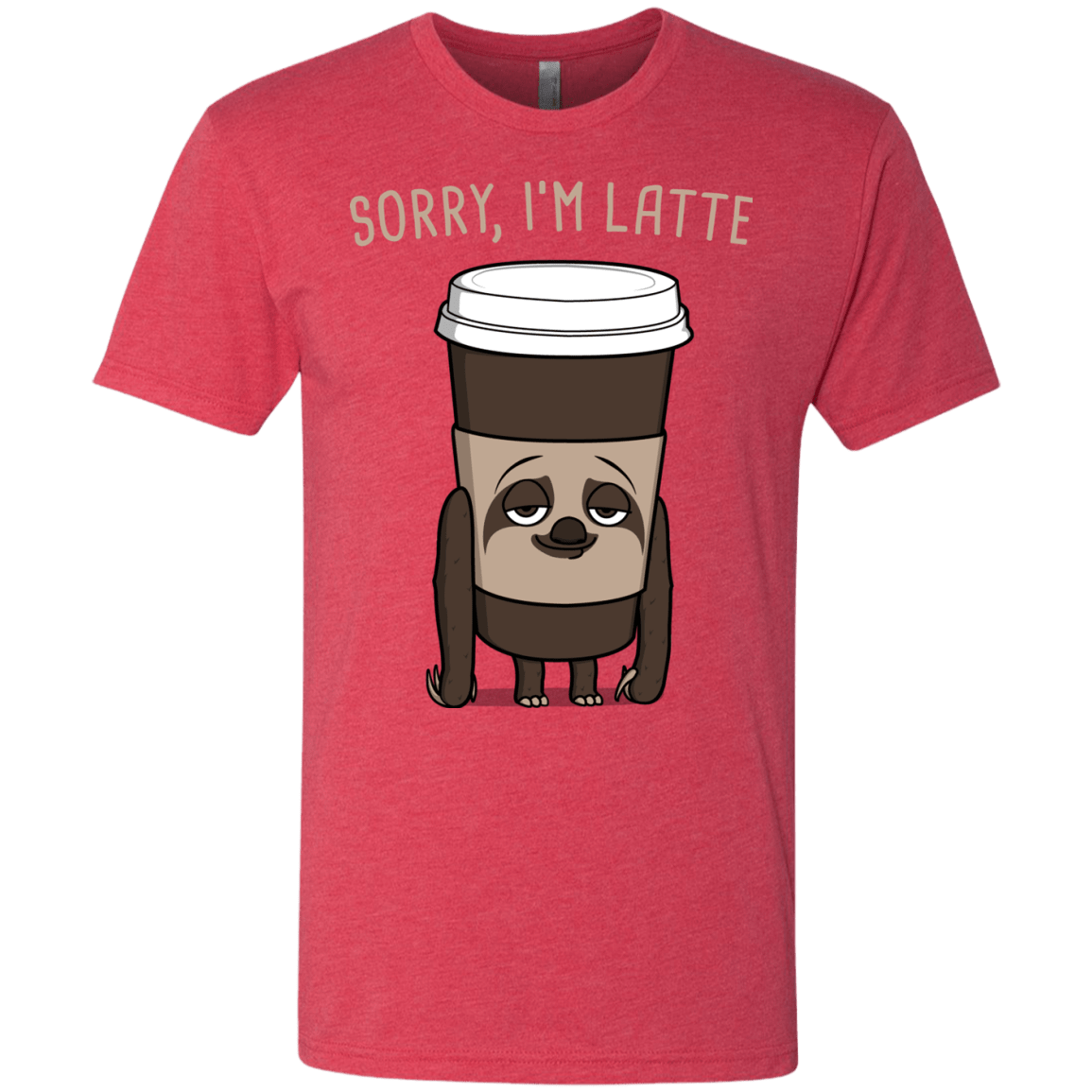 T-Shirts Vintage Red / S I'm Latte Men's Triblend T-Shirt
