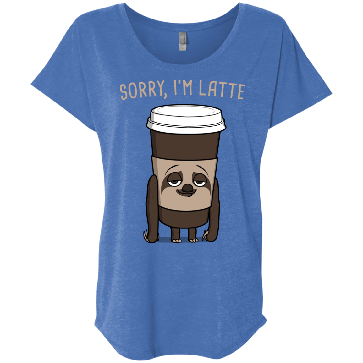 T-Shirts Vintage Royal / X-Small I'm Latte Triblend Dolman Sleeve