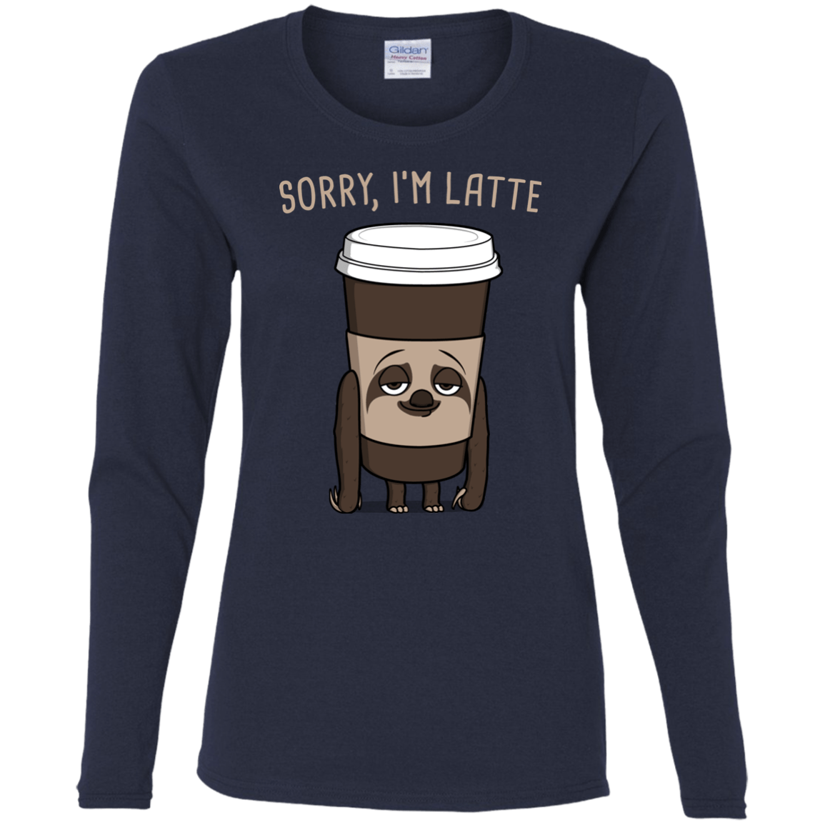 T-Shirts Navy / S I'm Latte Women's Long Sleeve T-Shirt