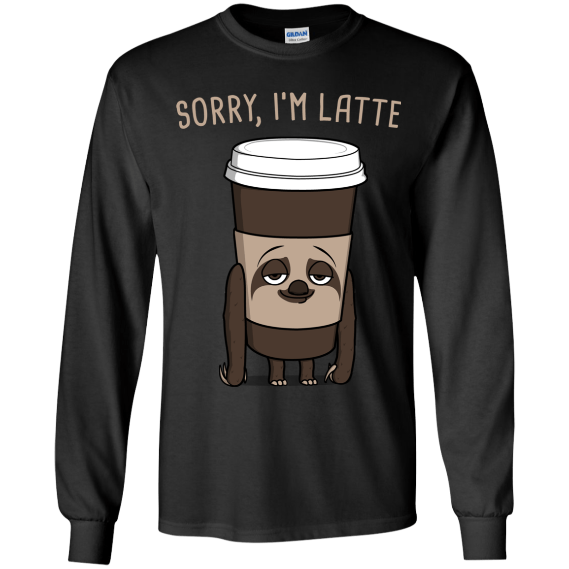 T-Shirts Black / YS I'm Latte Youth Long Sleeve T-Shirt