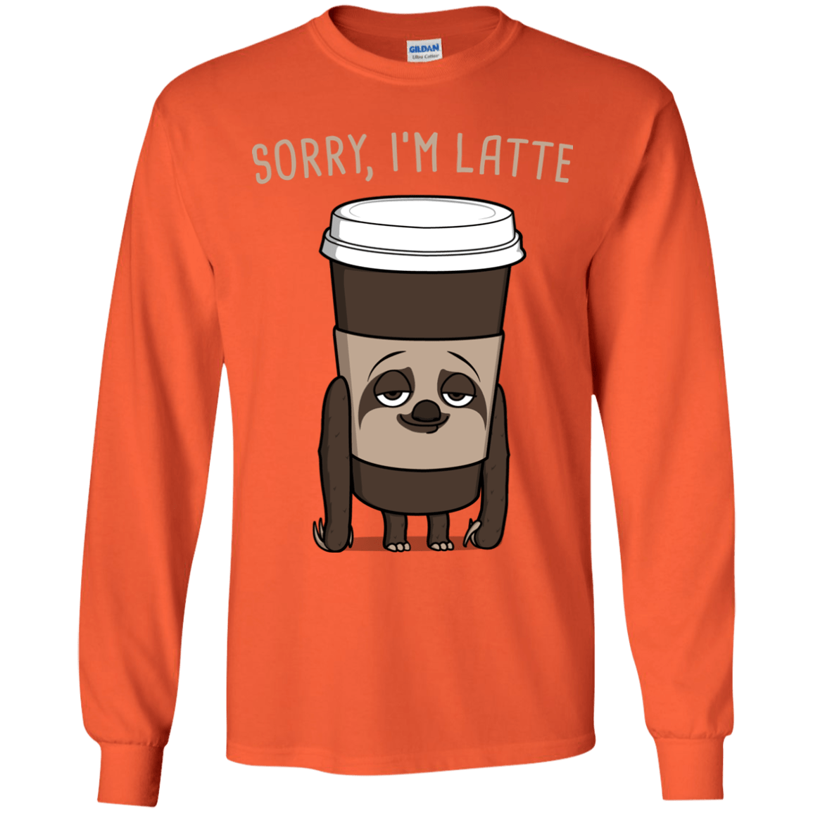 T-Shirts Orange / YS I'm Latte Youth Long Sleeve T-Shirt