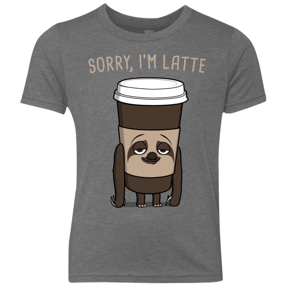 T-Shirts Premium Heather / YXS I'm Latte Youth Triblend T-Shirt