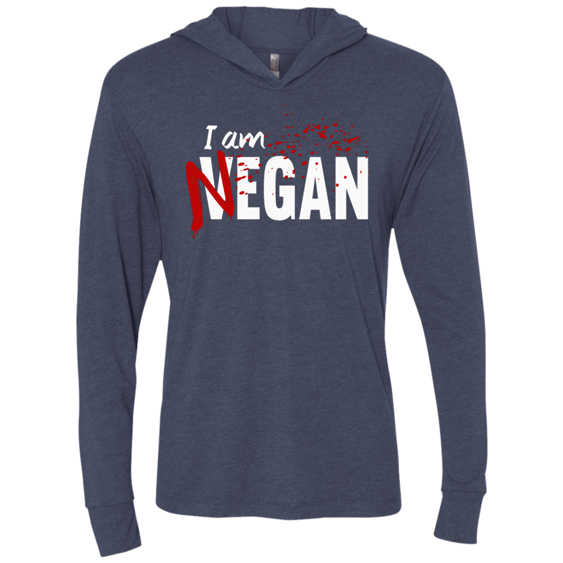 T-Shirts Vintage Navy / X-Small I'm Negan Triblend Long Sleeve Hoodie Tee