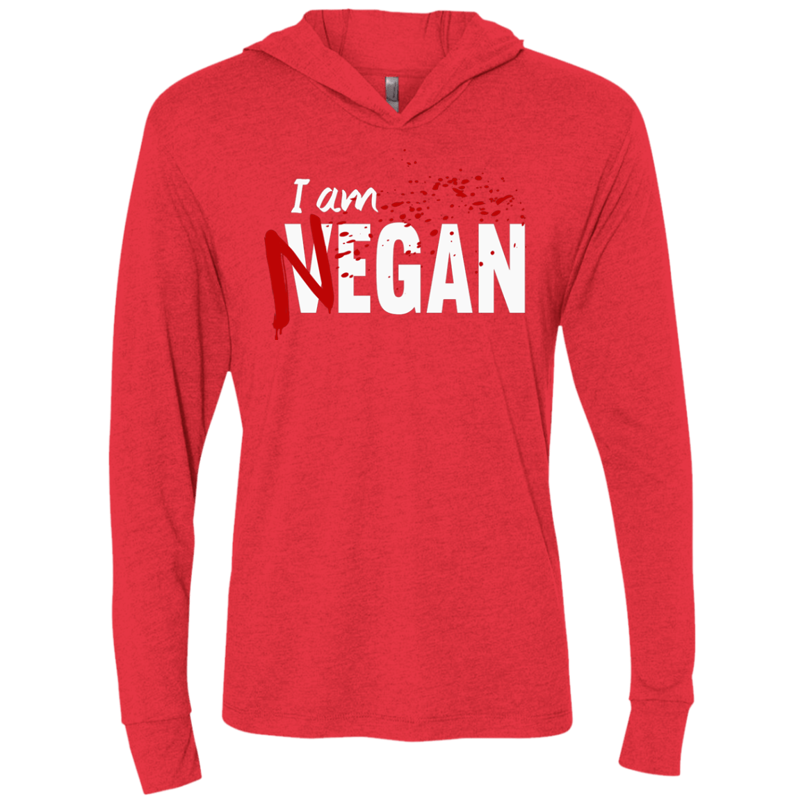 T-Shirts Vintage Red / X-Small I'm Negan Triblend Long Sleeve Hoodie Tee