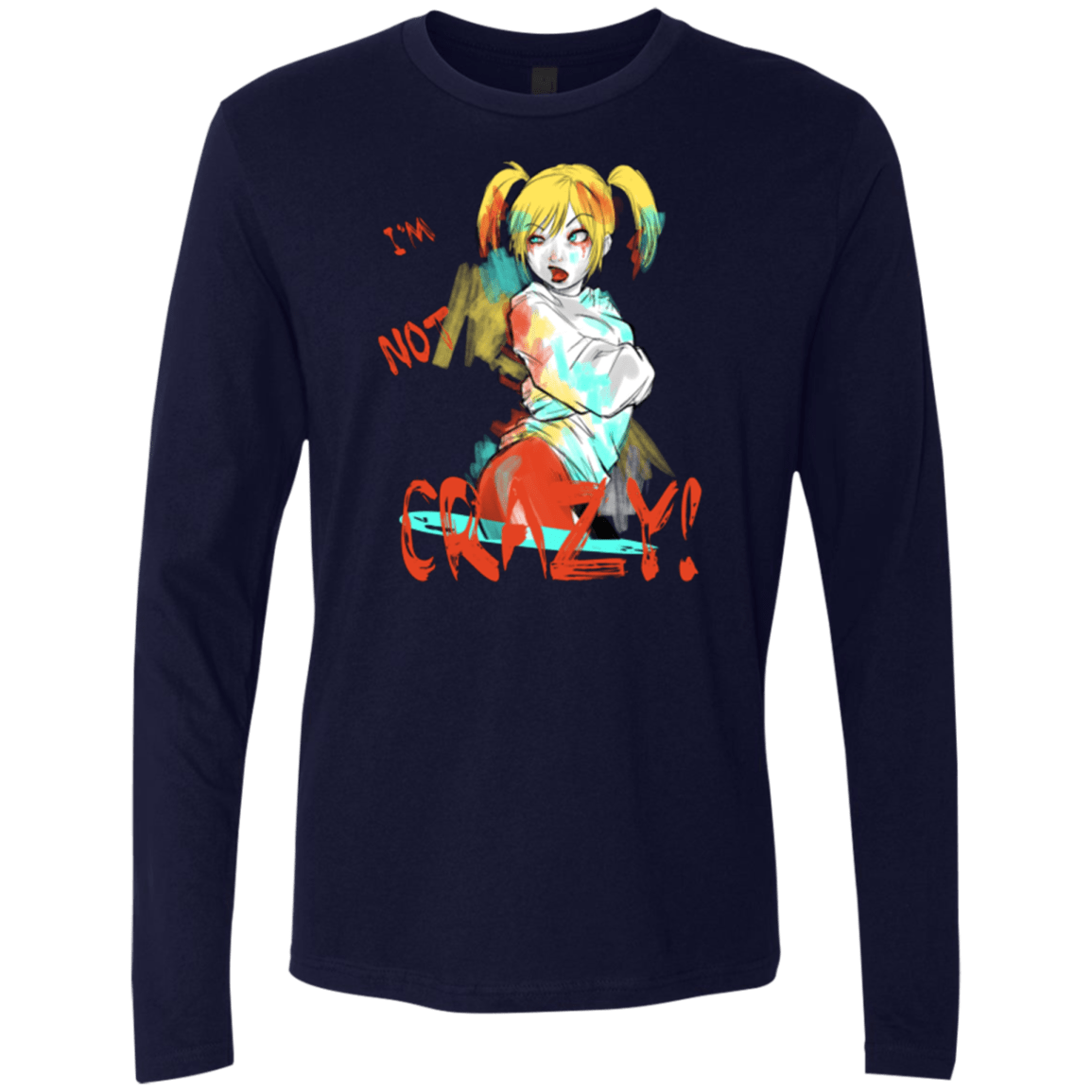 T-Shirts Midnight Navy / Small I'm not crazy! Men's Premium Long Sleeve