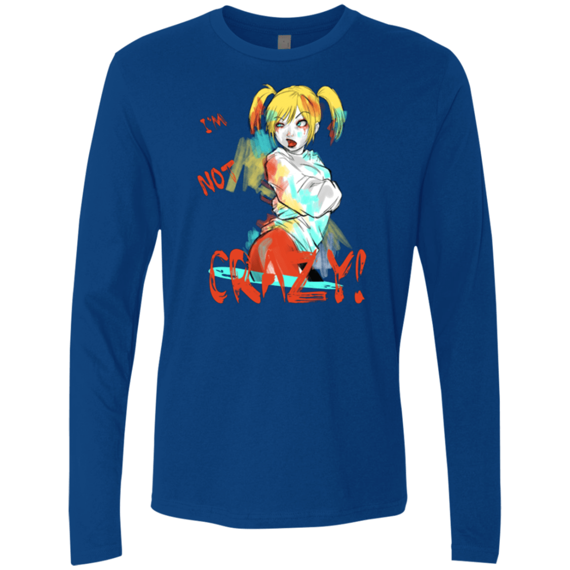T-Shirts Royal / Small I'm not crazy! Men's Premium Long Sleeve