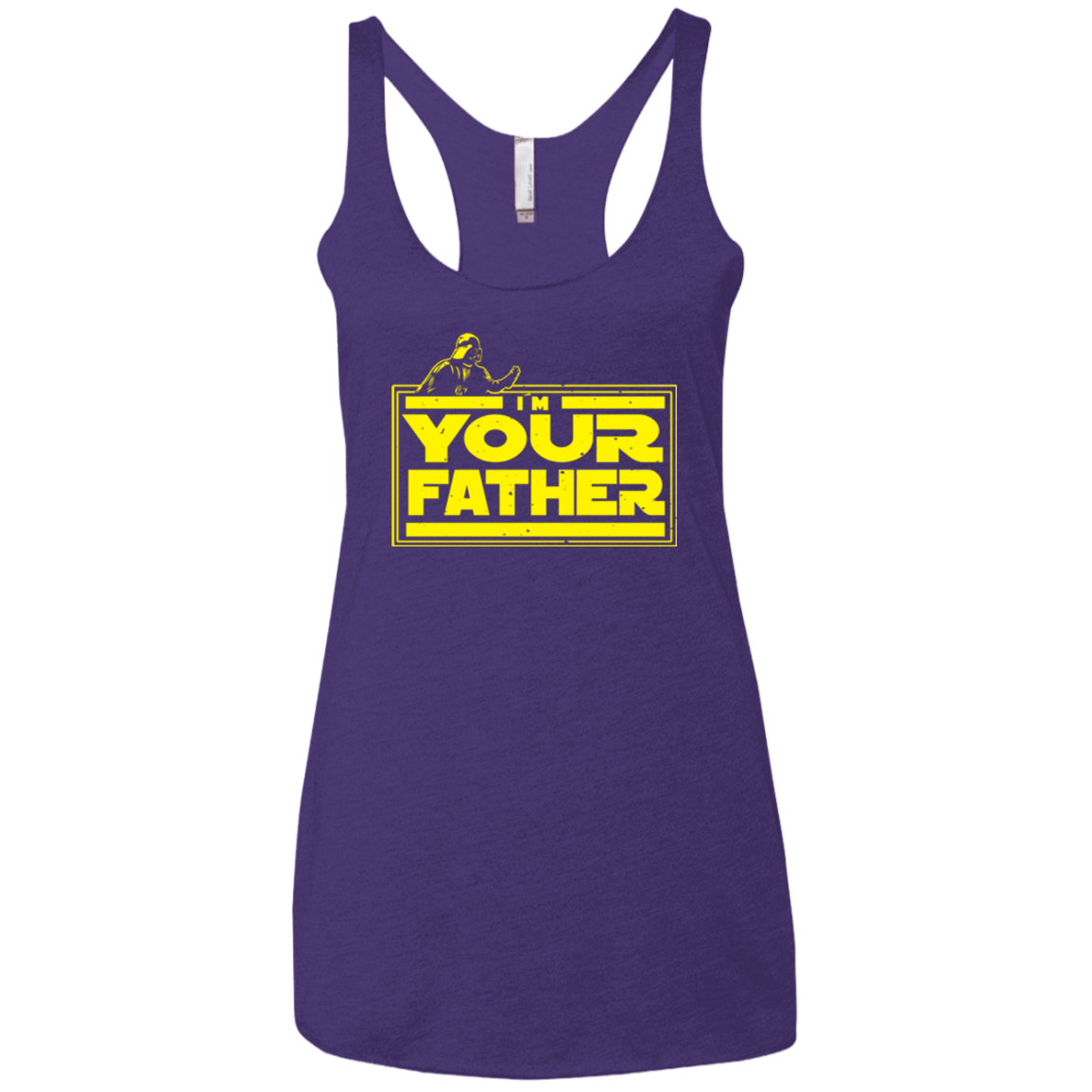 T-Shirts Purple / X-Small I M Your Father Women's Triblend Racerback Tank