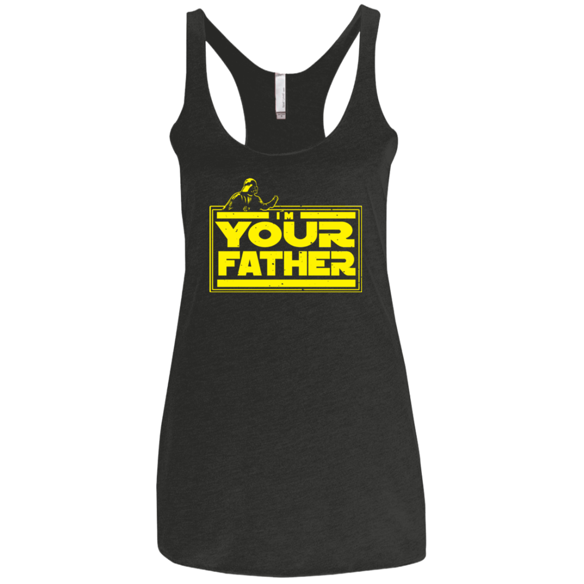 T-Shirts Vintage Black / X-Small I M Your Father Women's Triblend Racerback Tank