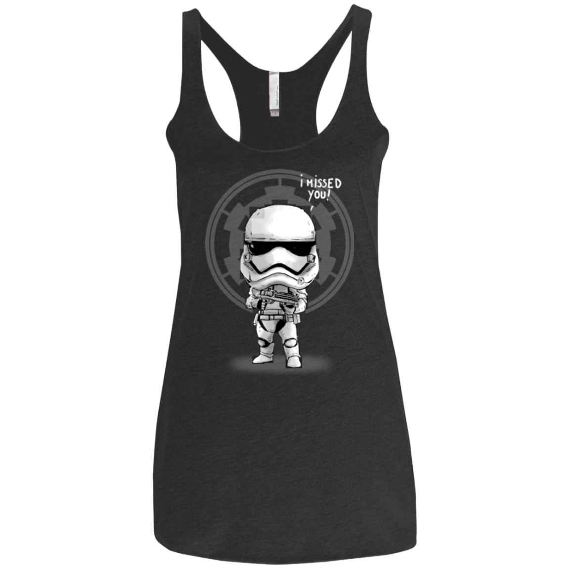 T-Shirts Vintage Black / X-Small I missed you Women's Triblend Racerback Tank