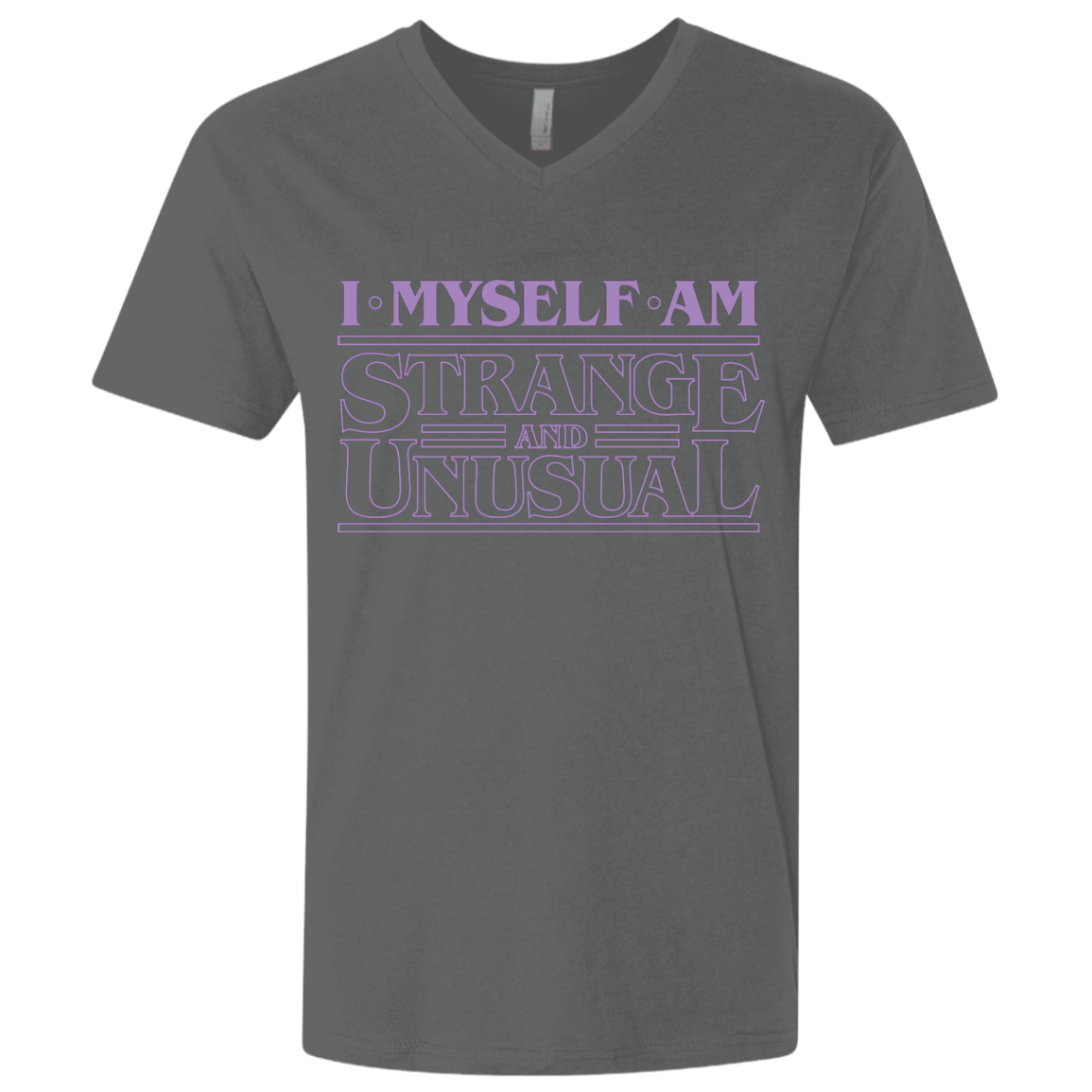 T-Shirts Heavy Metal / X-Small I Myself Am Strange And Unusual Men's Premium V-Neck