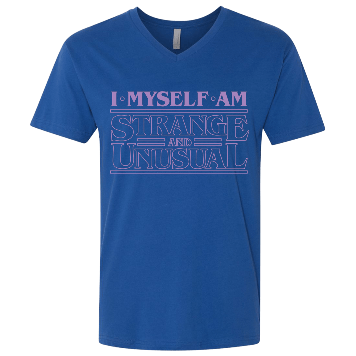 T-Shirts Royal / X-Small I Myself Am Strange And Unusual Men's Premium V-Neck