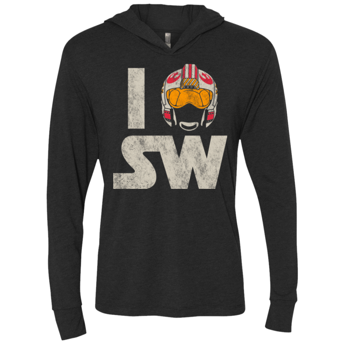 T-Shirts Vintage Black / X-Small I Pilot SW Triblend Long Sleeve Hoodie Tee