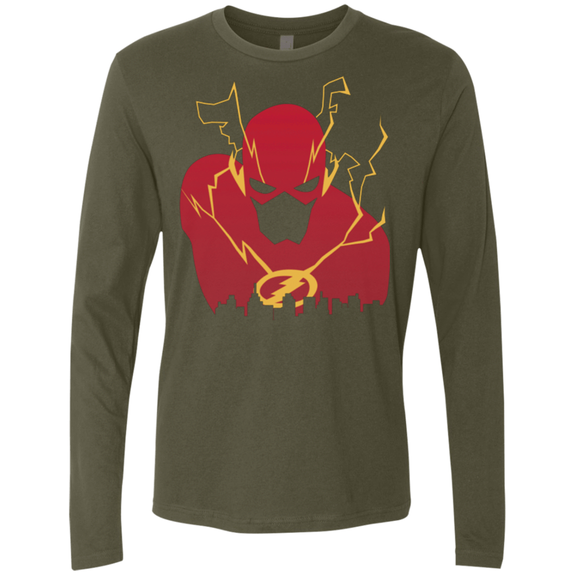 T-Shirts Military Green / Small I Protect this City TF Men's Premium Long Sleeve