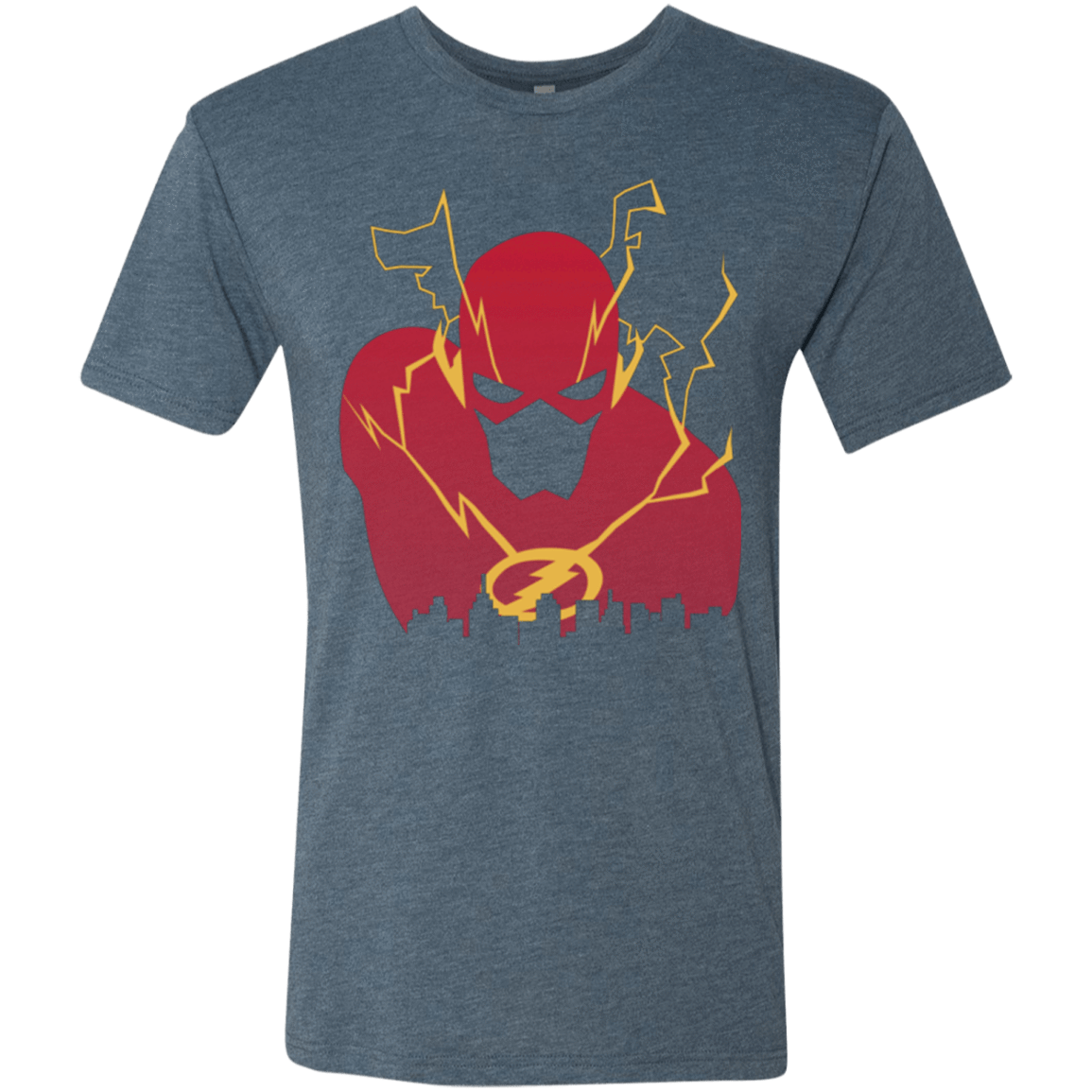 T-Shirts Indigo / Small I Protect this City TF Men's Triblend T-Shirt