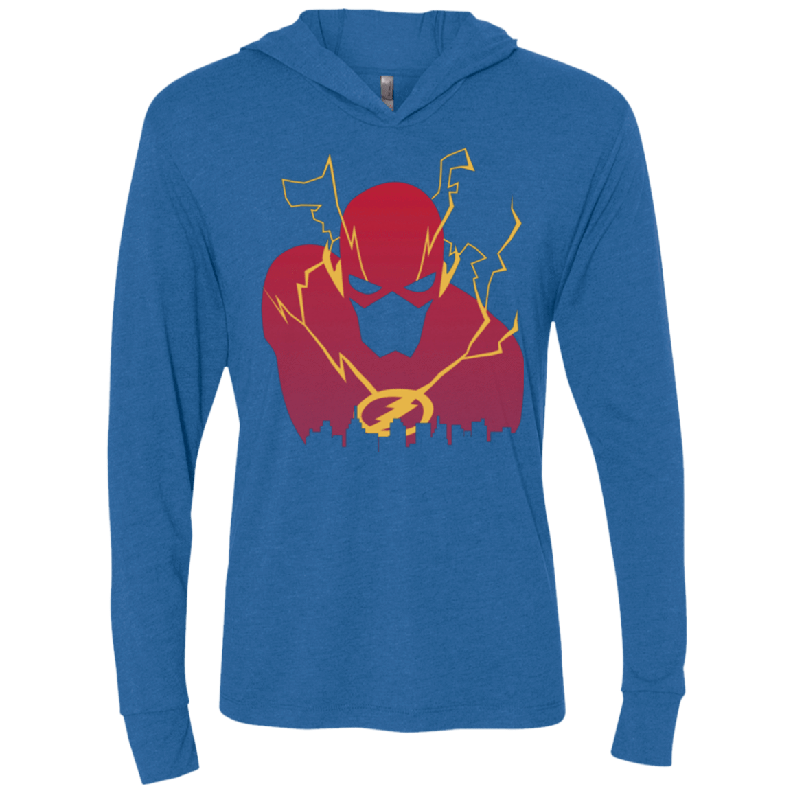 T-Shirts Vintage Royal / X-Small I Protect this City TF Triblend Long Sleeve Hoodie Tee