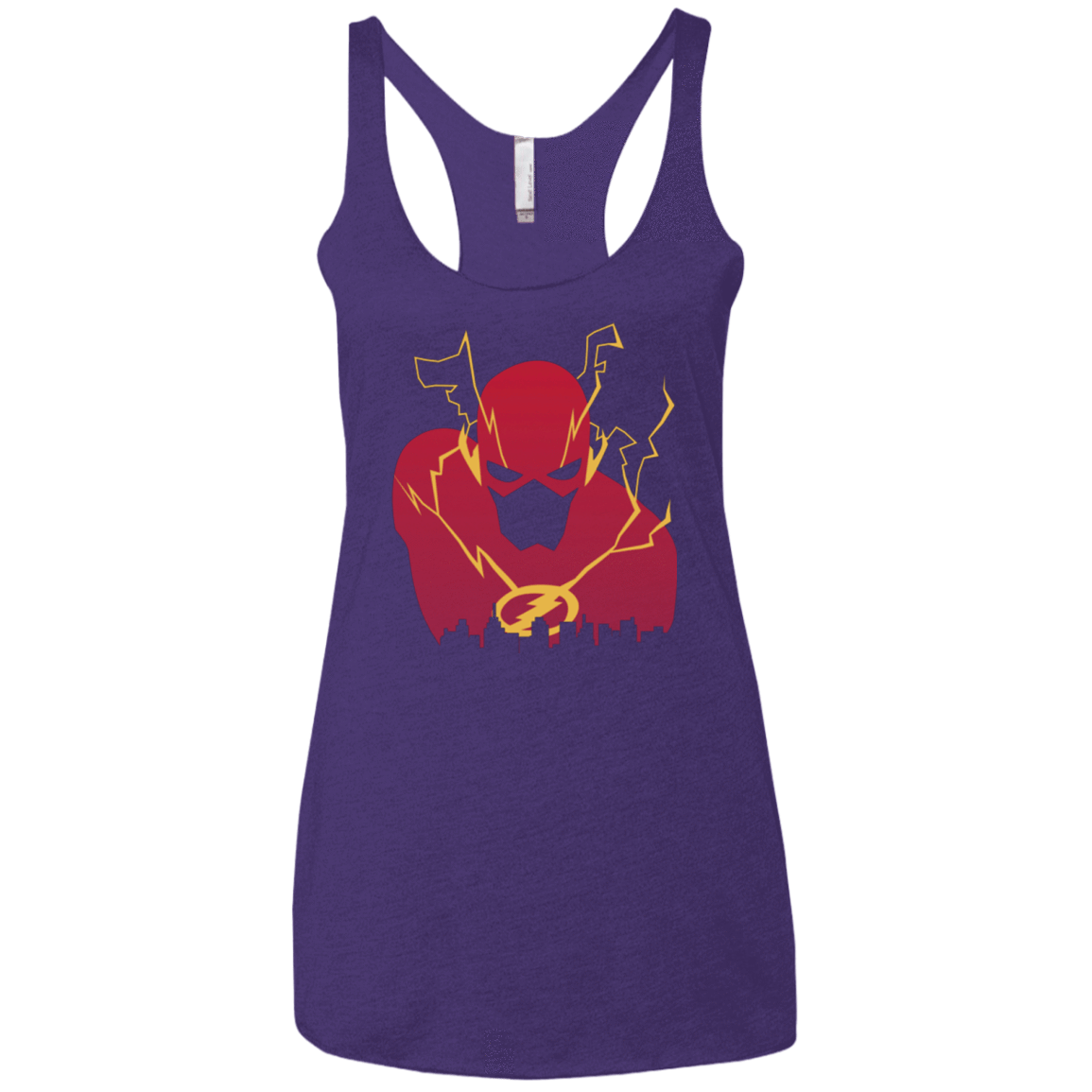 T-Shirts Purple / X-Small I Protect this City TF Women's Triblend Racerback Tank