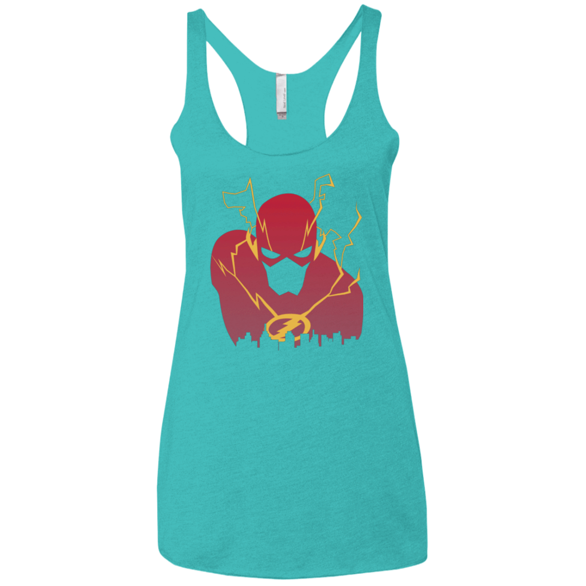 T-Shirts Tahiti Blue / X-Small I Protect this City TF Women's Triblend Racerback Tank