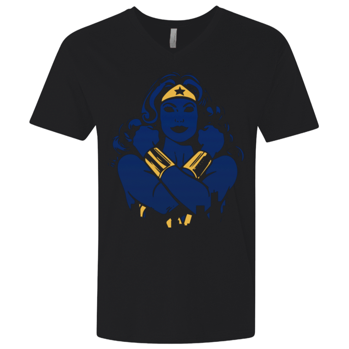 T-Shirts Black / X-Small I Protect this City WW Men's Premium V-Neck