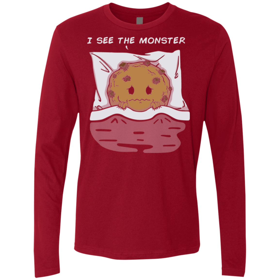T-Shirts Cardinal / Small I see the monster Men's Premium Long Sleeve