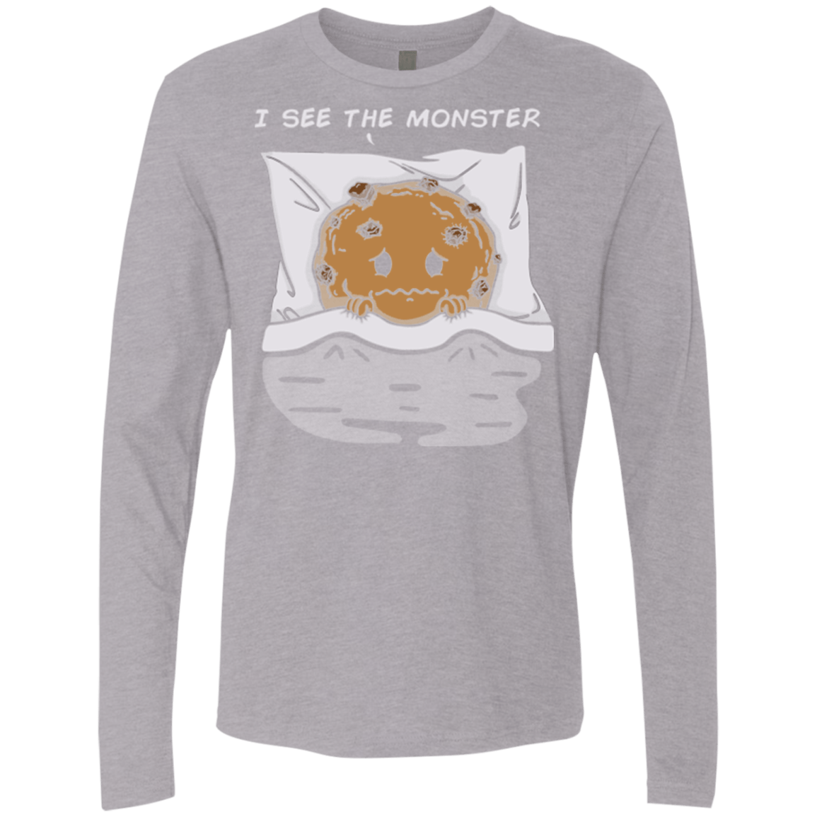 T-Shirts Heather Grey / Small I see the monster Men's Premium Long Sleeve