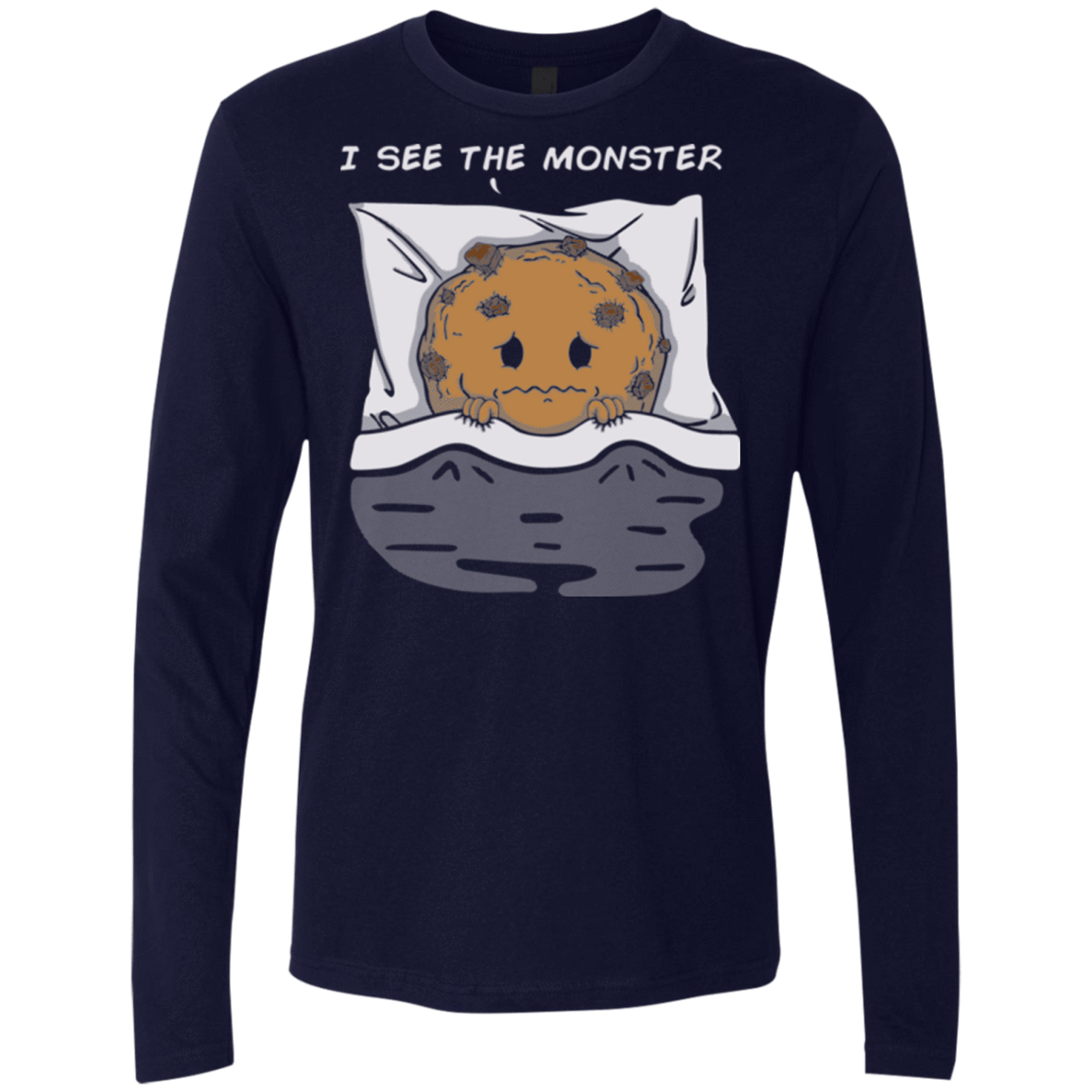 T-Shirts Midnight Navy / Small I see the monster Men's Premium Long Sleeve