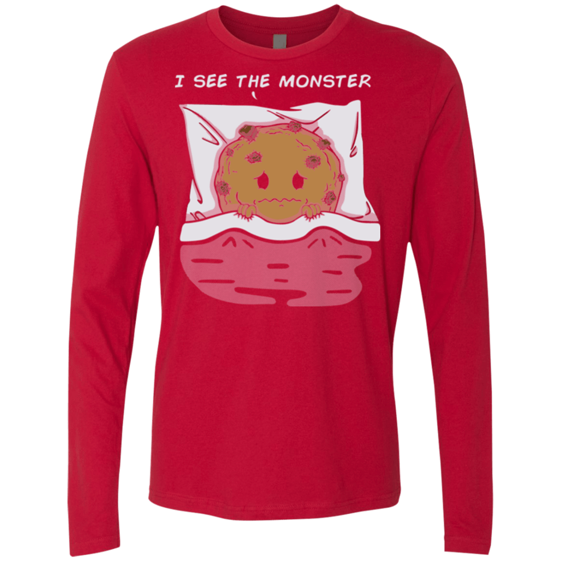 T-Shirts Red / Small I see the monster Men's Premium Long Sleeve