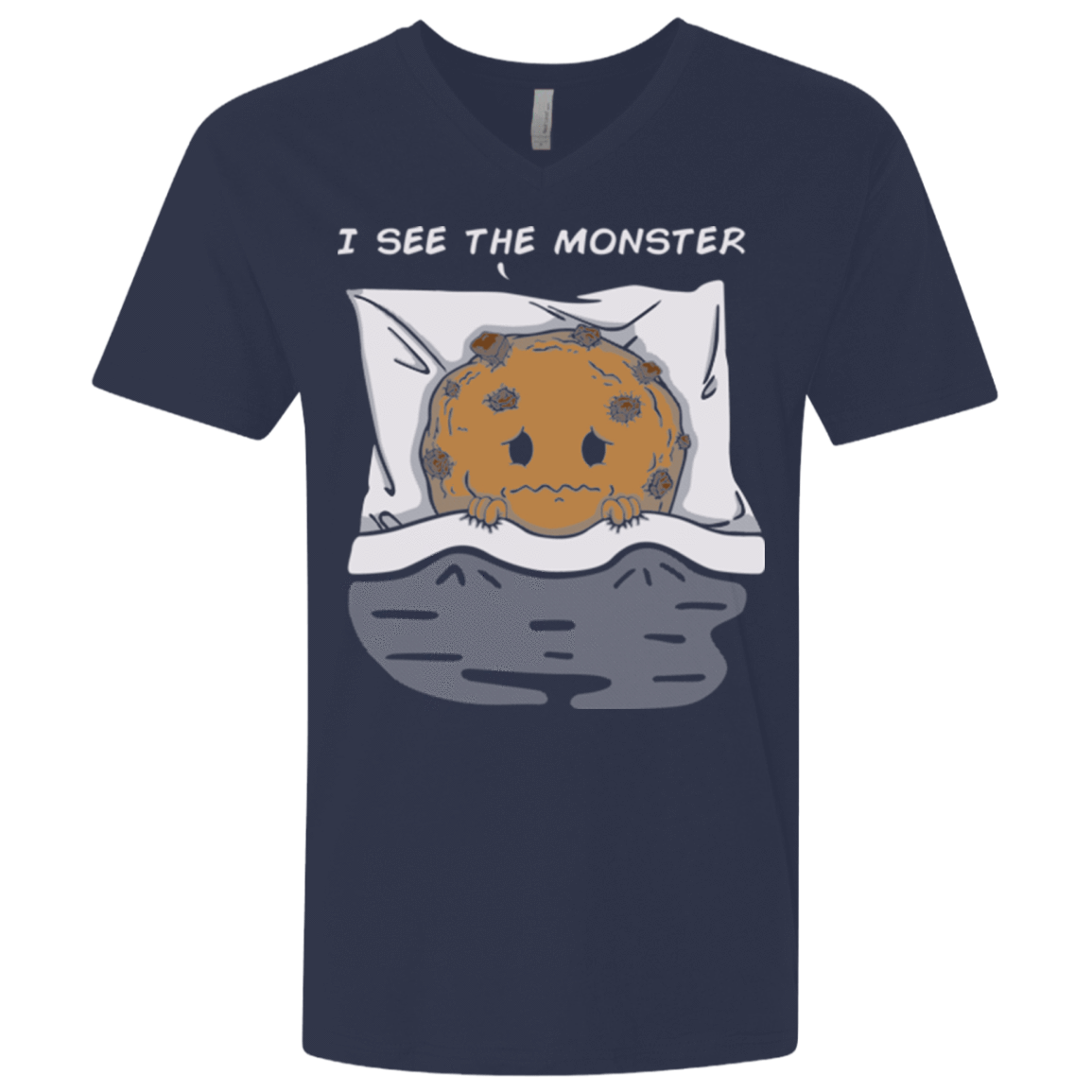 T-Shirts Midnight Navy / X-Small I see the monster Men's Premium V-Neck