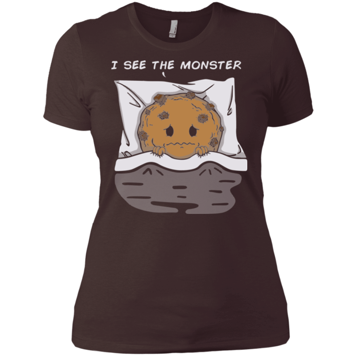 T-Shirts Dark Chocolate / X-Small I see the monster Women's Premium T-Shirt