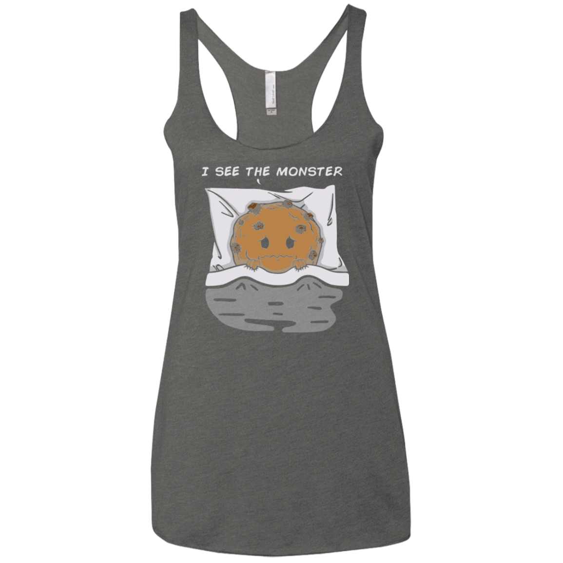 T-Shirts Premium Heather / X-Small I see the monster Women's Triblend Racerback Tank