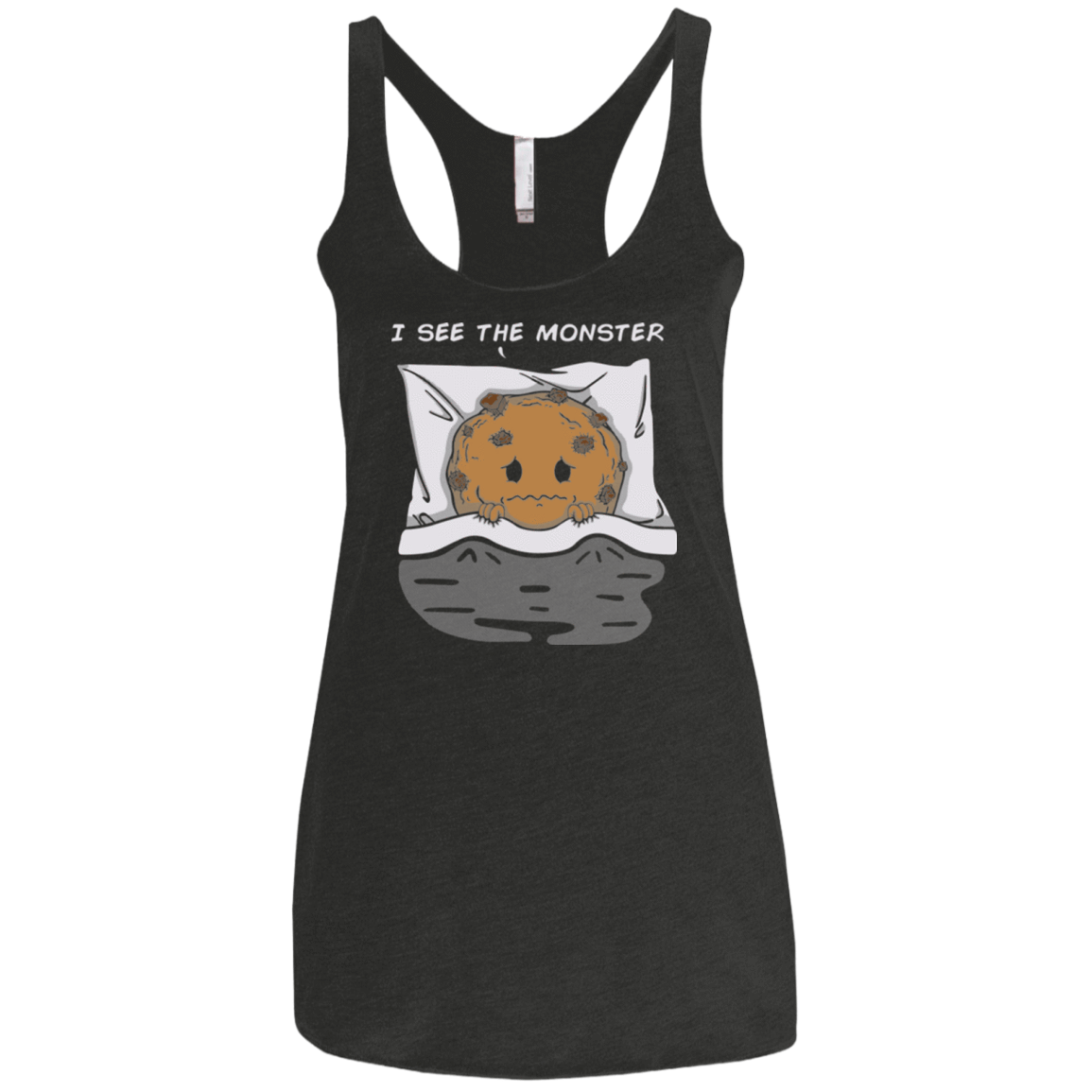 T-Shirts Vintage Black / X-Small I see the monster Women's Triblend Racerback Tank