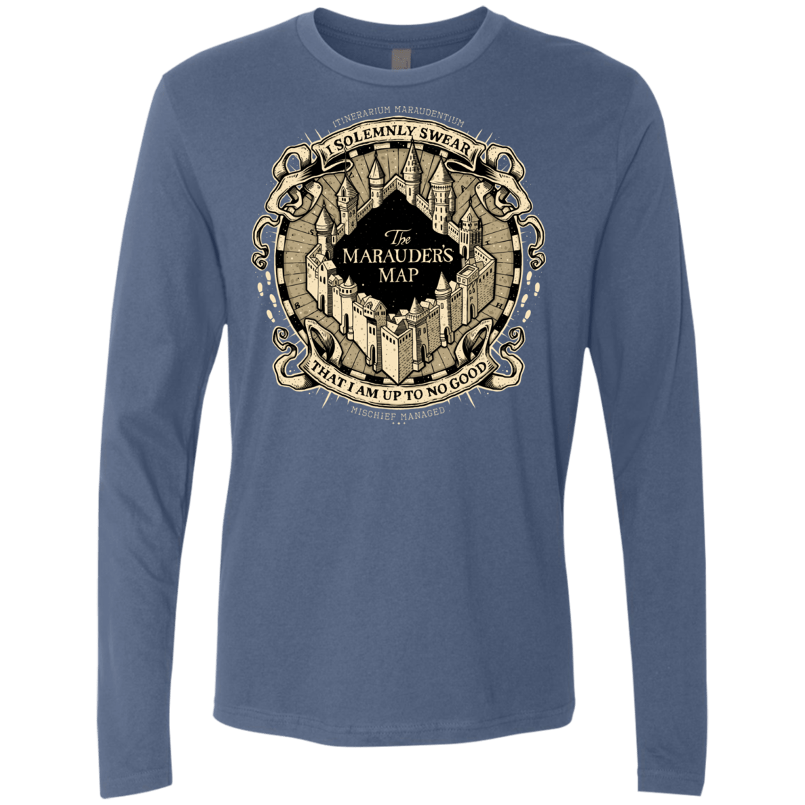 T-Shirts Indigo / Small I Solemnly Swear Men's Premium Long Sleeve