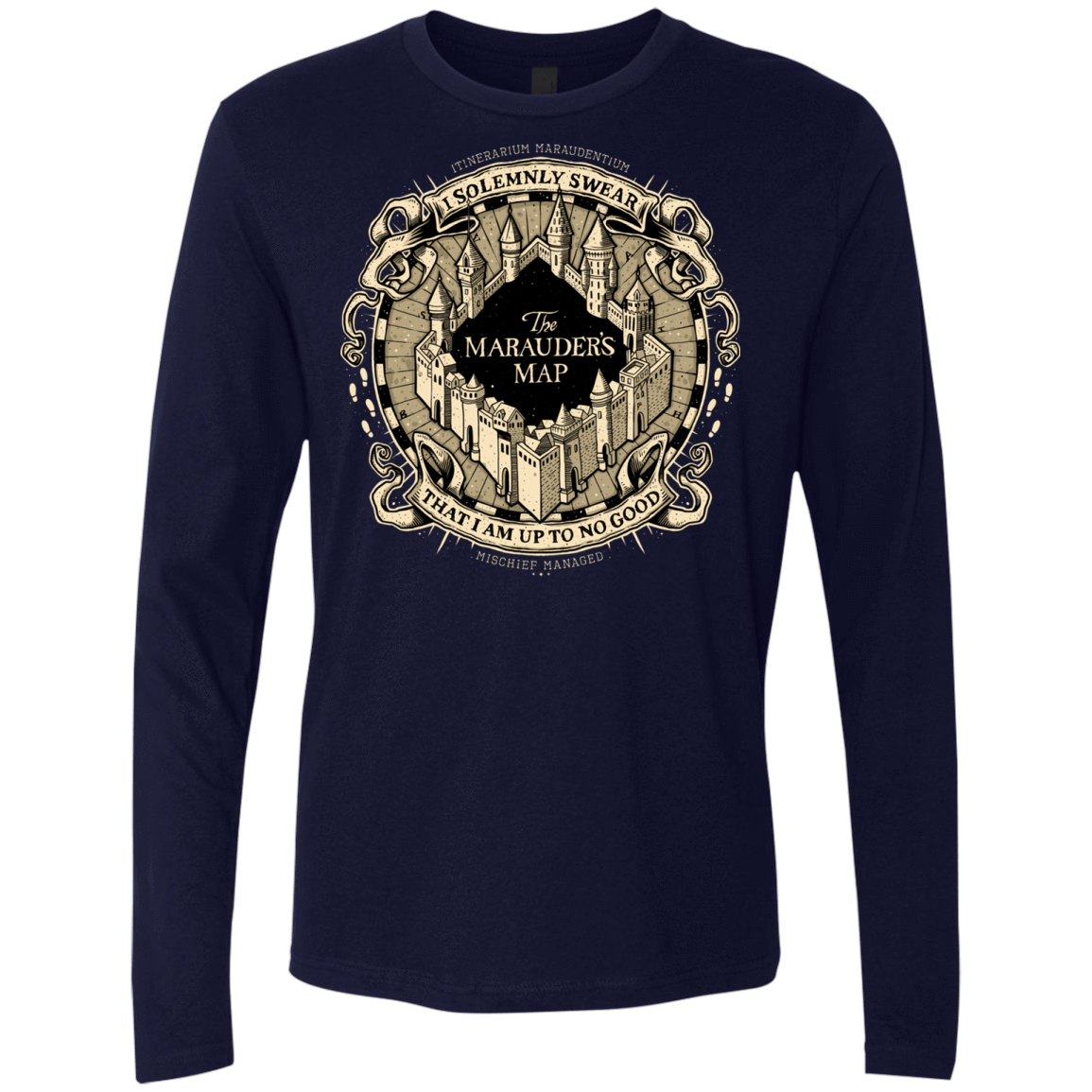 T-Shirts Midnight Navy / Small I Solemnly Swear Men's Premium Long Sleeve
