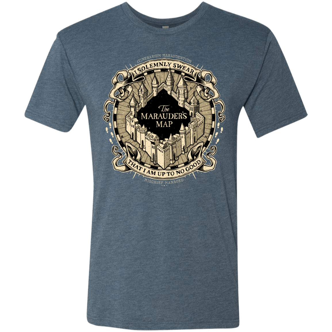 T-Shirts Indigo / Small I Solemnly Swear Men's Triblend T-Shirt