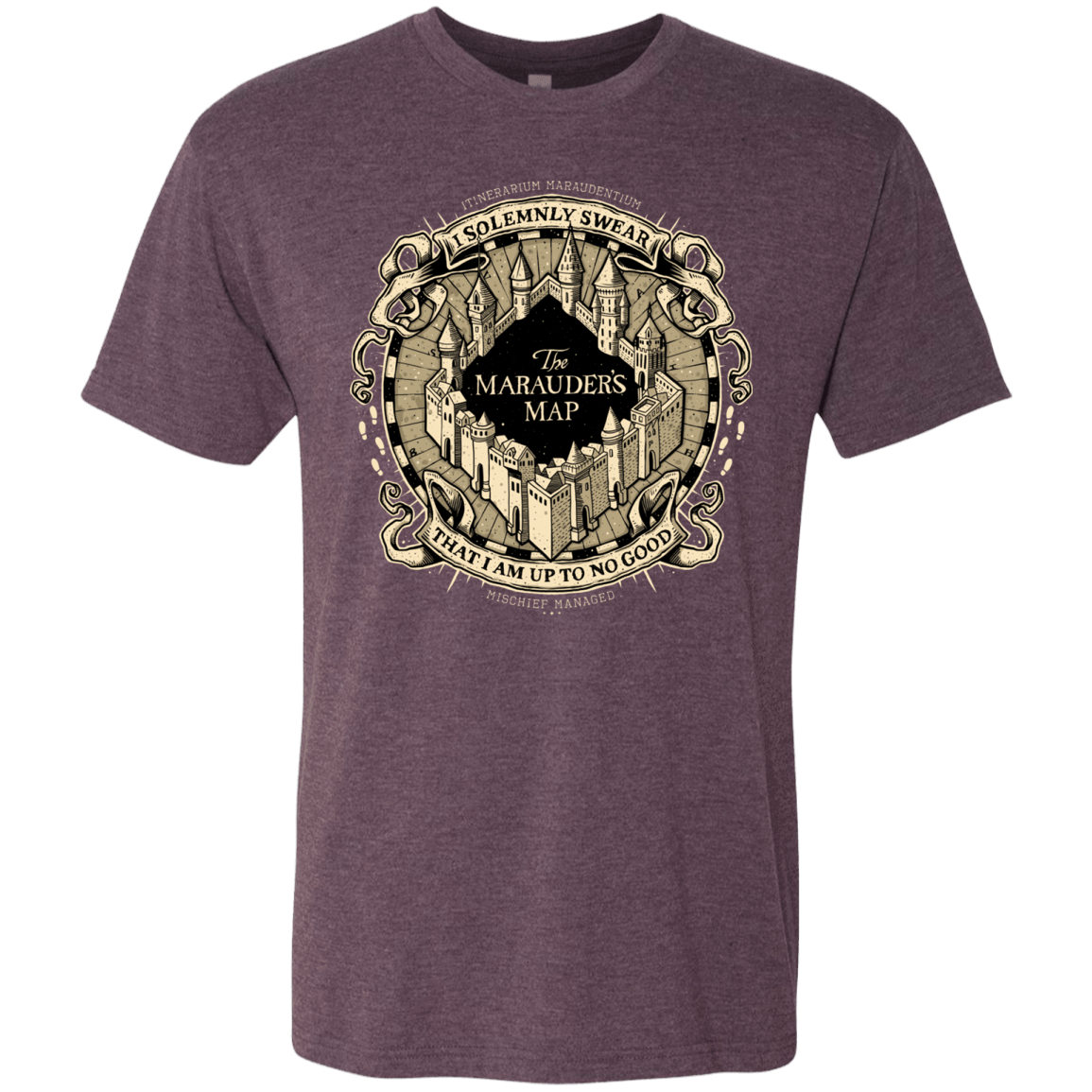 T-Shirts Vintage Purple / Small I Solemnly Swear Men's Triblend T-Shirt