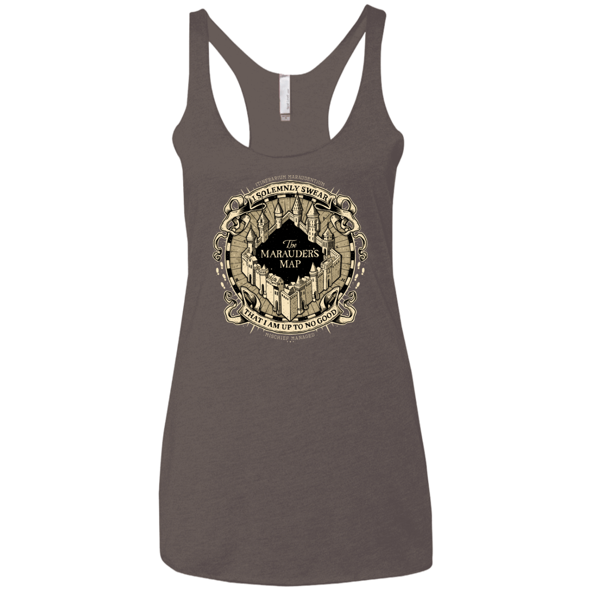 T-Shirts Macchiato / X-Small I Solemnly Swear Women's Triblend Racerback Tank