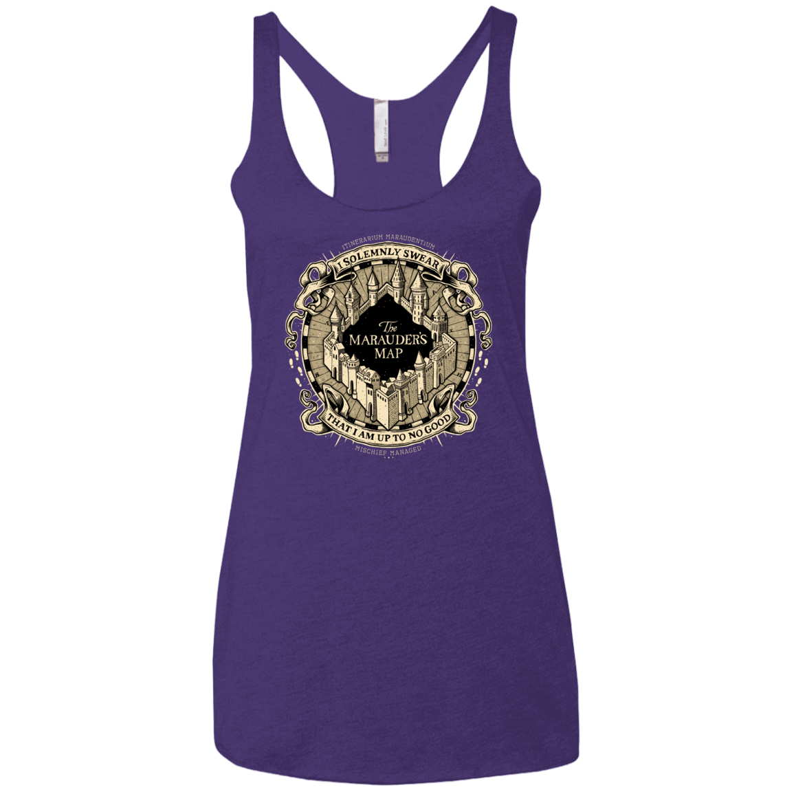 T-Shirts Purple Rush / X-Small I Solemnly Swear Women's Triblend Racerback Tank