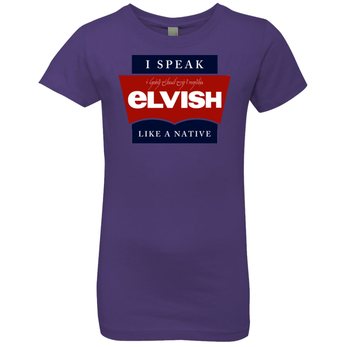 T-Shirts Purple Rush / YXS I speak elvish Girls Premium T-Shirt