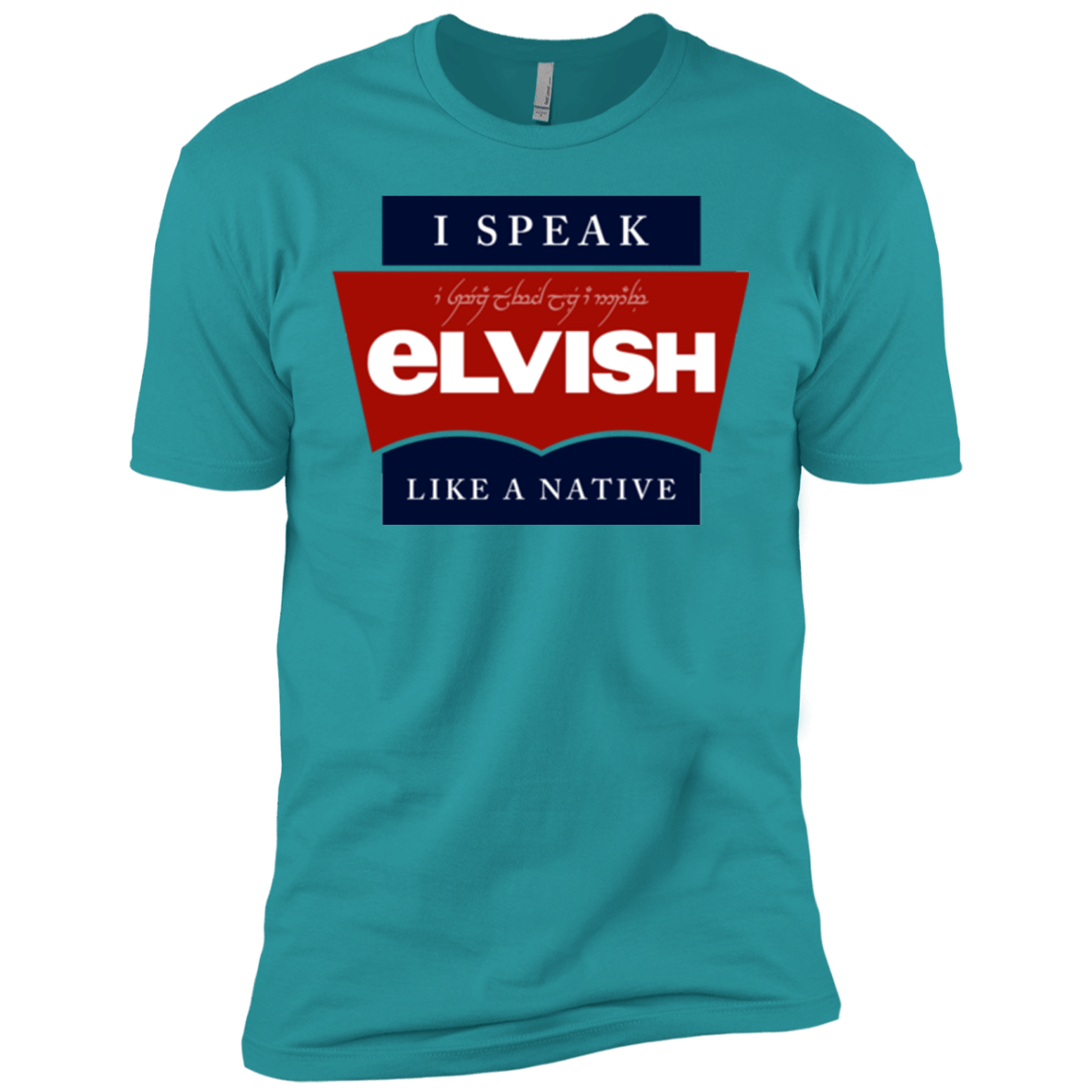 T-Shirts Tahiti Blue / X-Small I speak elvish Men's Premium T-Shirt