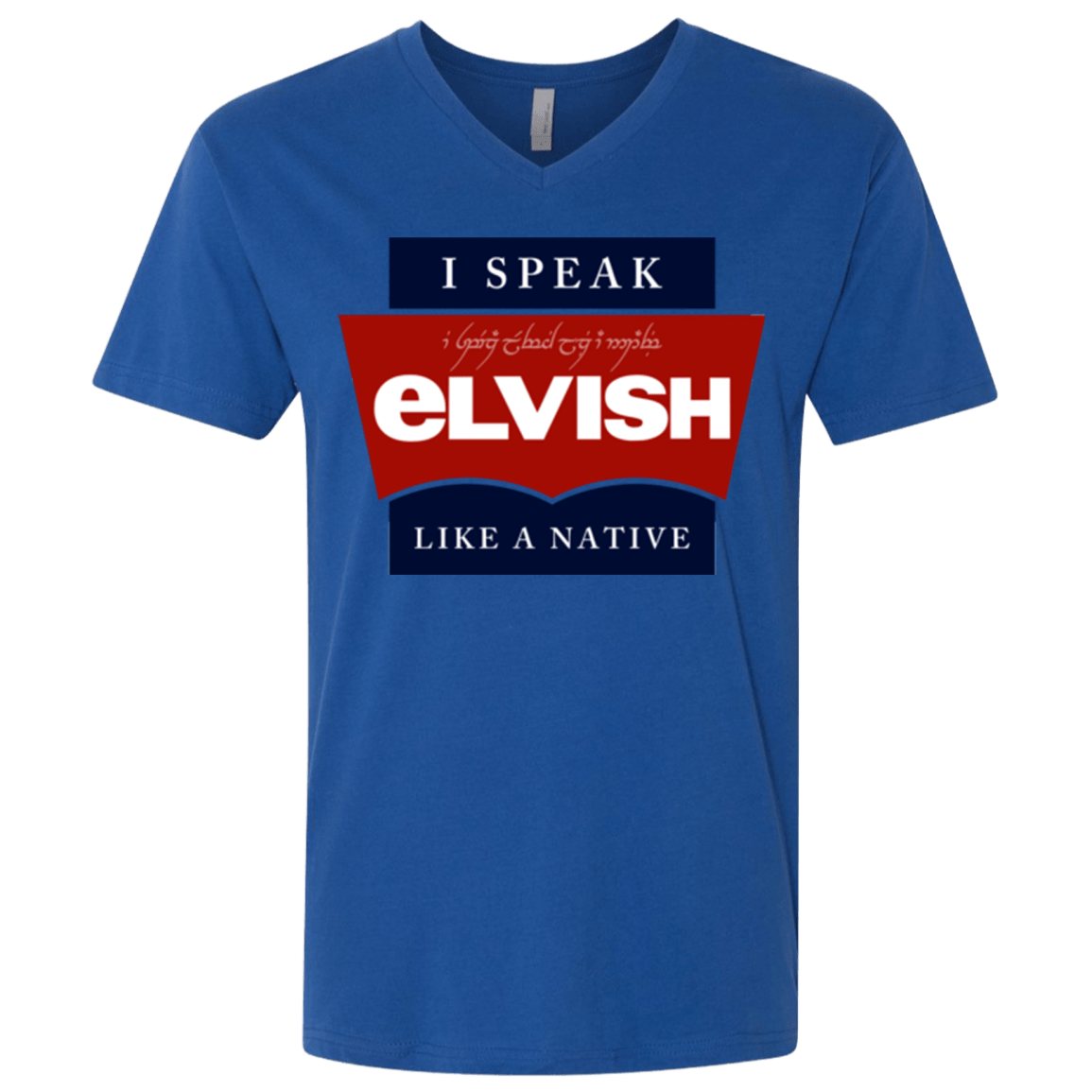 T-Shirts Royal / X-Small I speak elvish Men's Premium V-Neck