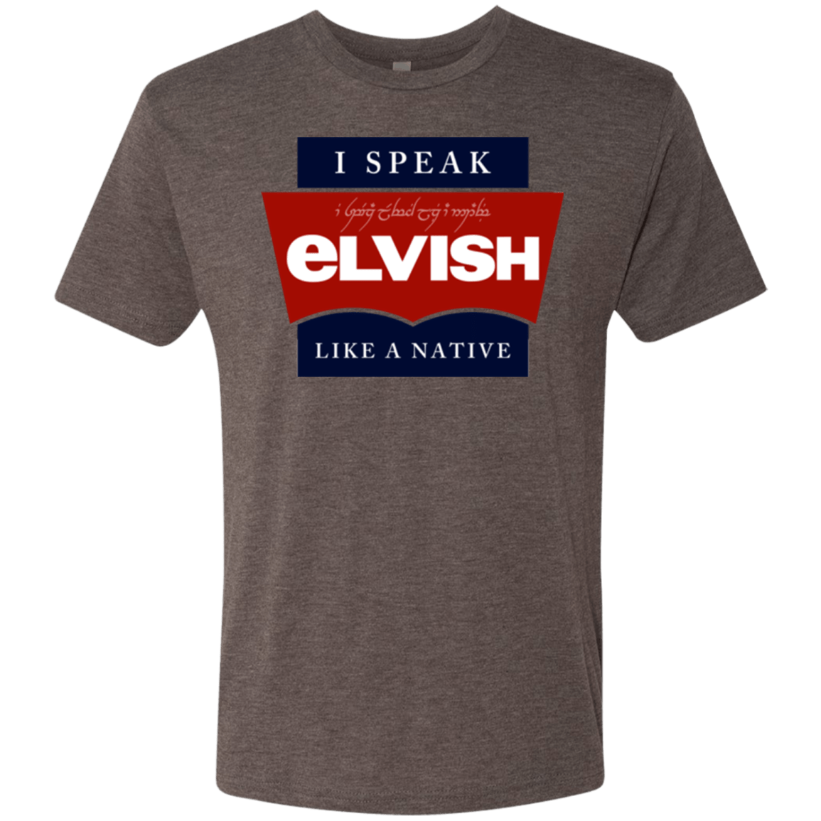 T-Shirts Macchiato / Small I speak elvish Men's Triblend T-Shirt
