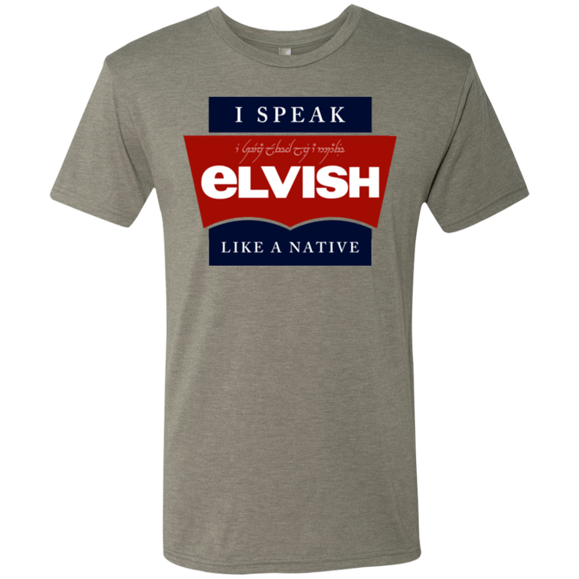 T-Shirts Venetian Grey / Small I speak elvish Men's Triblend T-Shirt